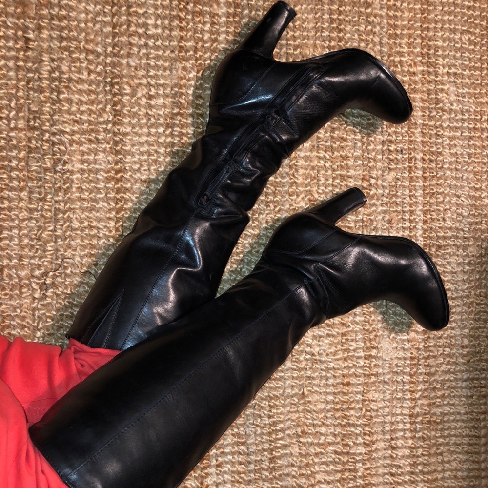 Sam Edelman Seraphina black leather boots